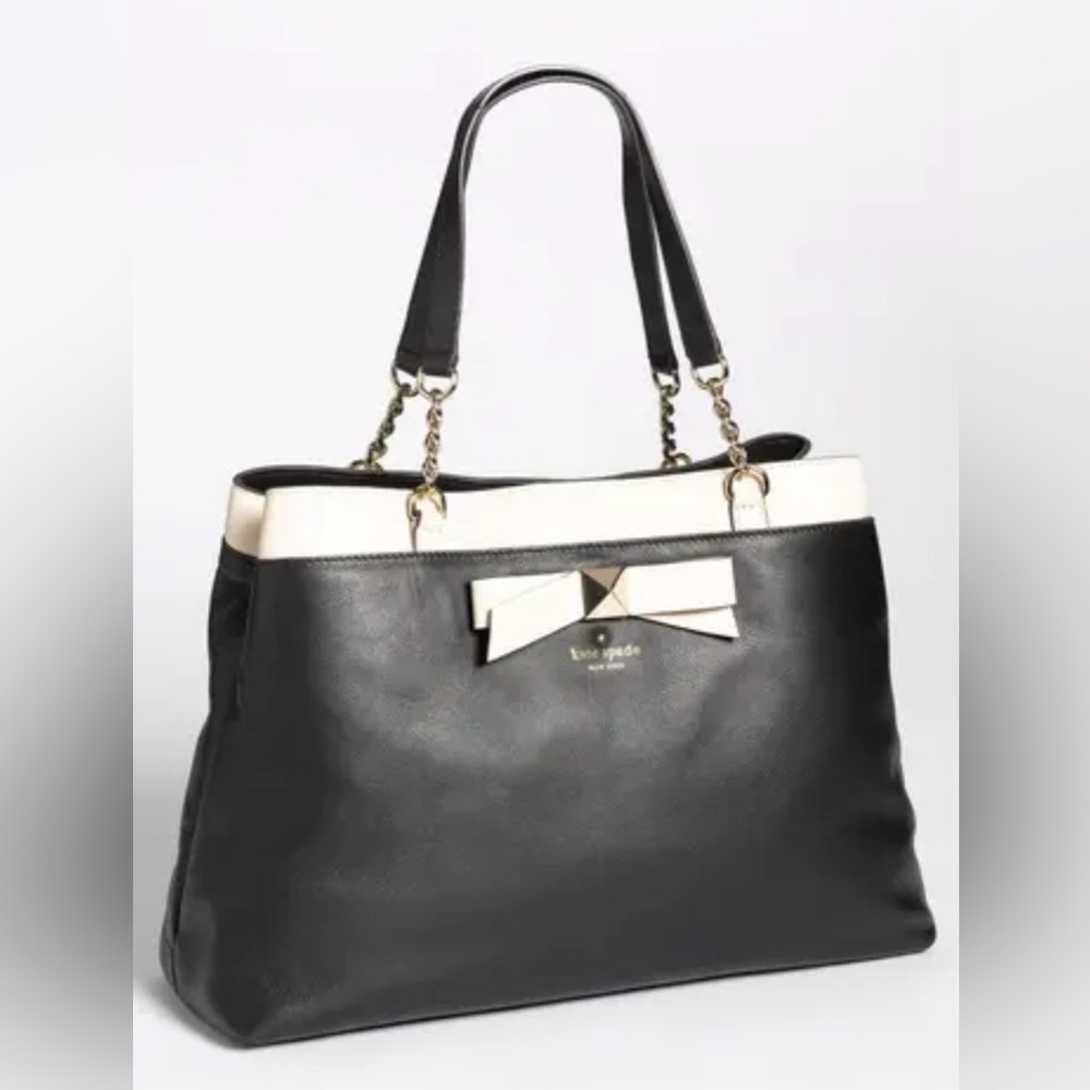 kate spade ♠️ Hancock Park Maryanne Leather Bow Shopper